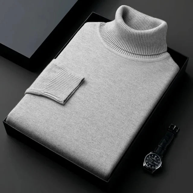 High-Quality Knitted Turtleneck Sweater