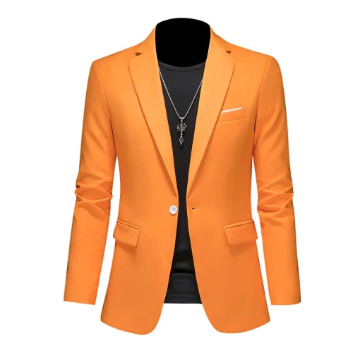 Fashion Solid Business Slim Fit Blazer