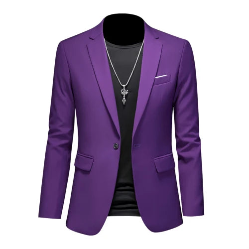 Fashion Solid Business Slim Fit Blazer