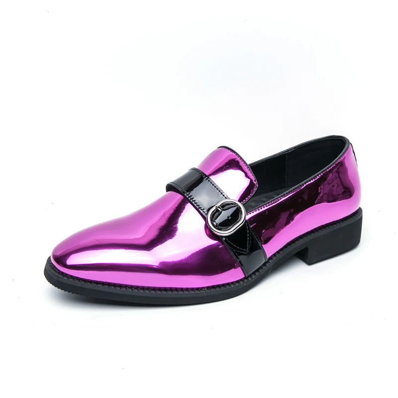Elegant O-Buckle Slip-On Loafers
