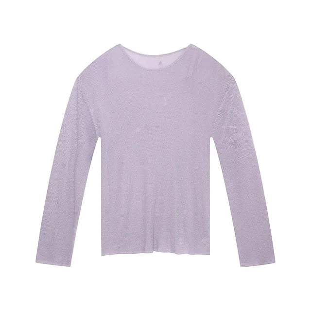 Solid Summer Long Sleeve T-Shirt