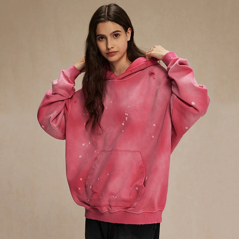Paint Splash-ink Little Ripped Hoodies