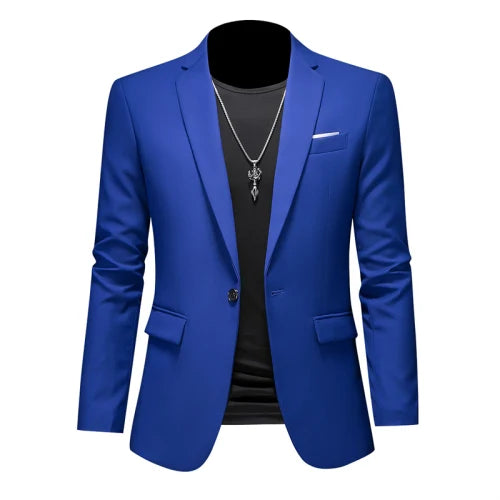 Fashion Solid Business Slim Fit Blazer