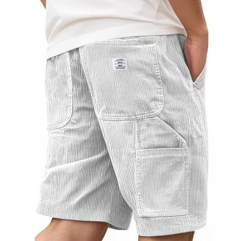 Casual Corduroy Loose Style Shorts