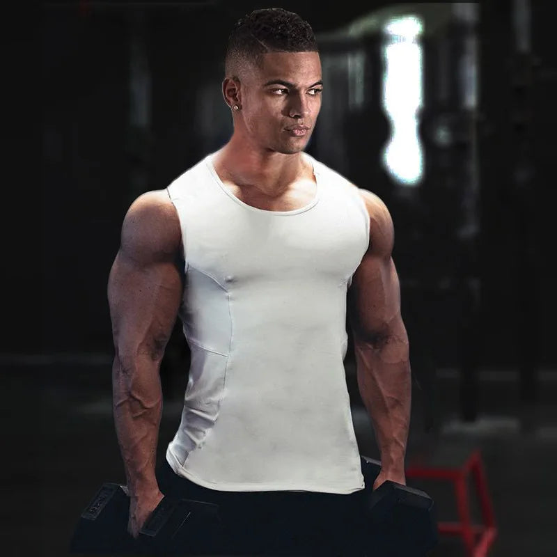 Solid Slim Fit Quick Dry Tank Top