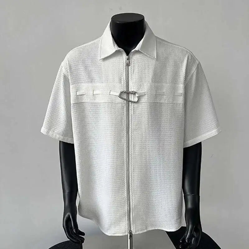 Solid Carabiner Screw Decor Shirt