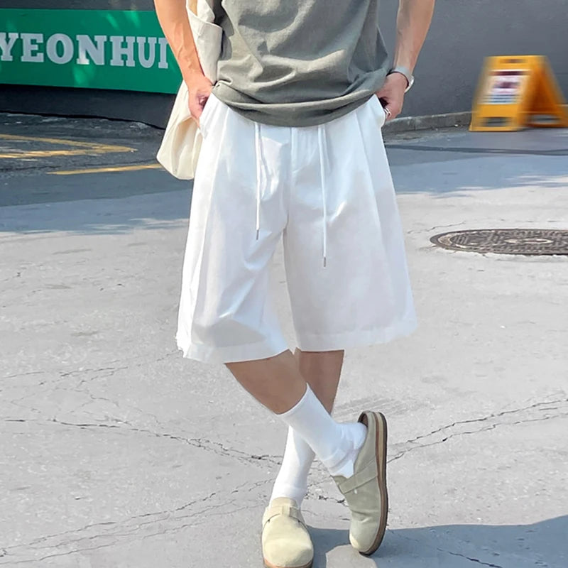 Structured Pleat Street Shorts