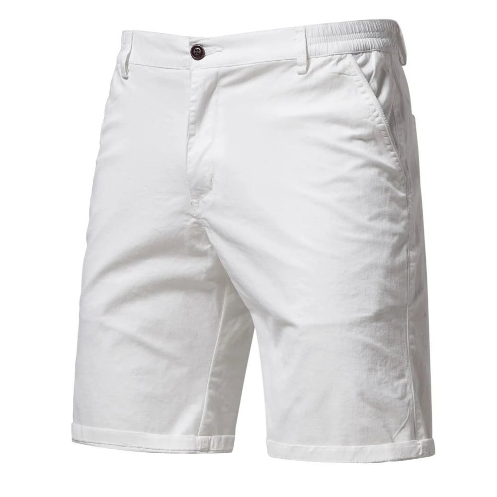 Classic Elastic Waist Chino Shorts