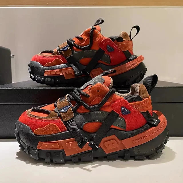 Color Block Chunky Platform Sneakers