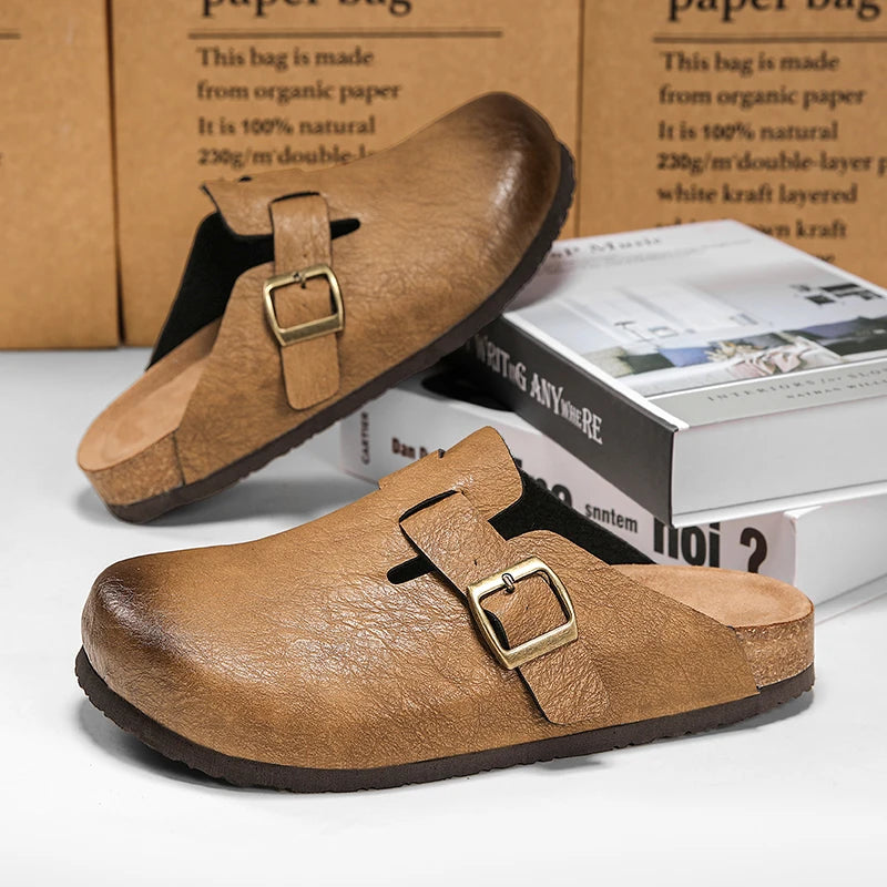 Architect Patch Leather Slip-On Shoes