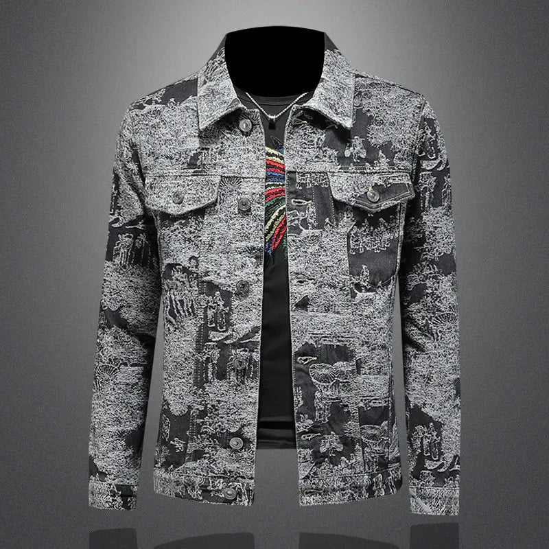 Signature Jacquard Casual Men's Jacket