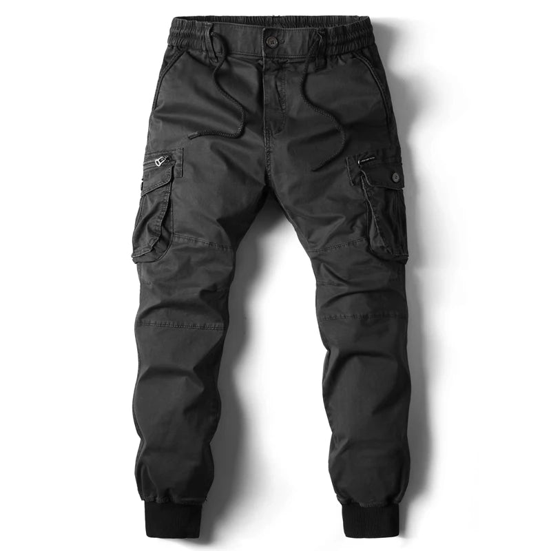 Elastic Waist Military Jogger Pants