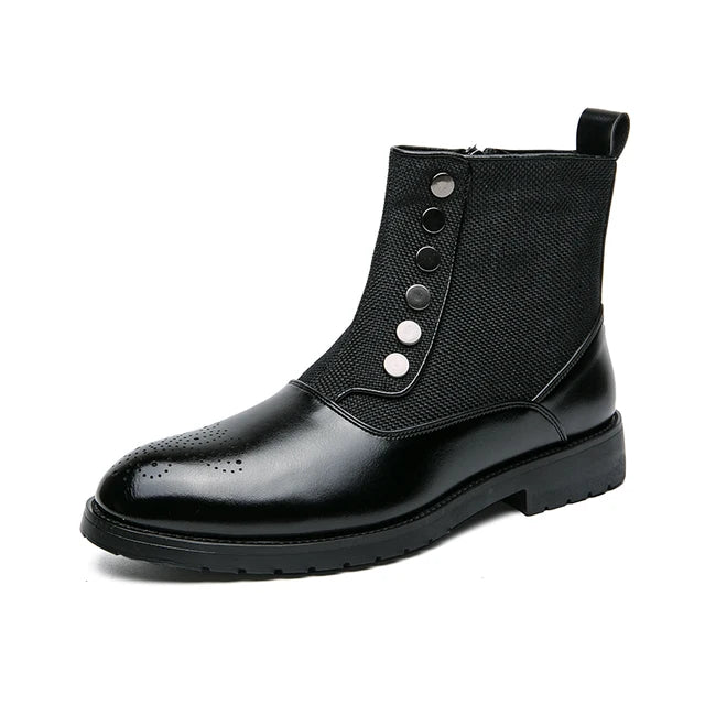 High-Top Breathable Round Toe Boots