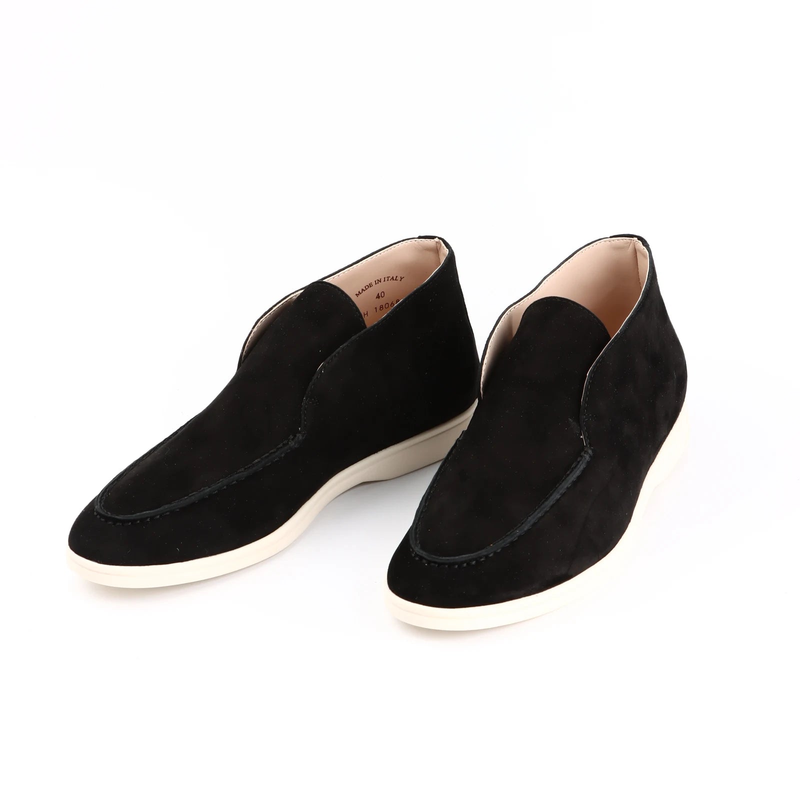 Suede Round Toe High-Top Shoes