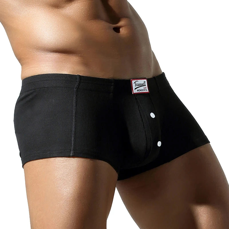 Solid Rayon Spandex Men's Boxer