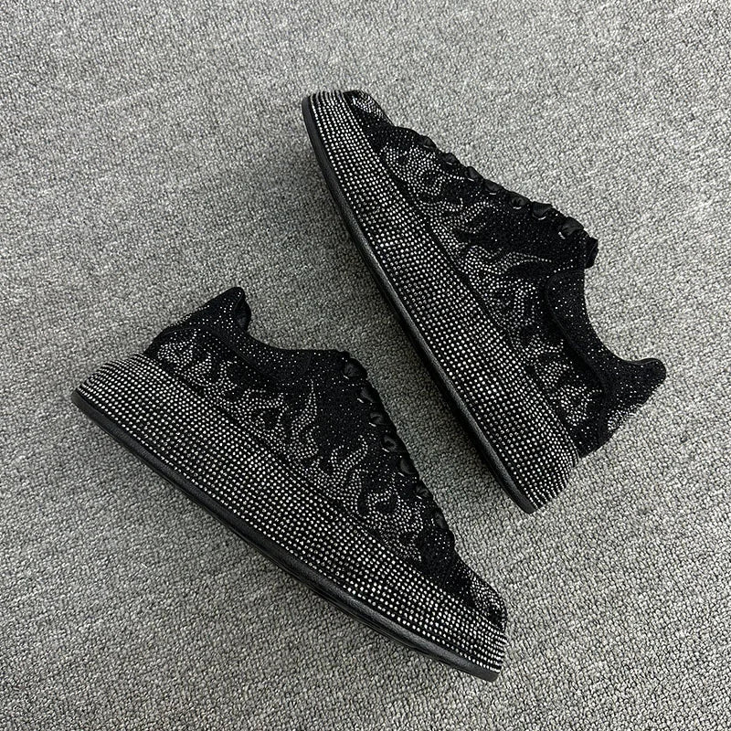 Full rhinestones Sparkling Men's Sneakers