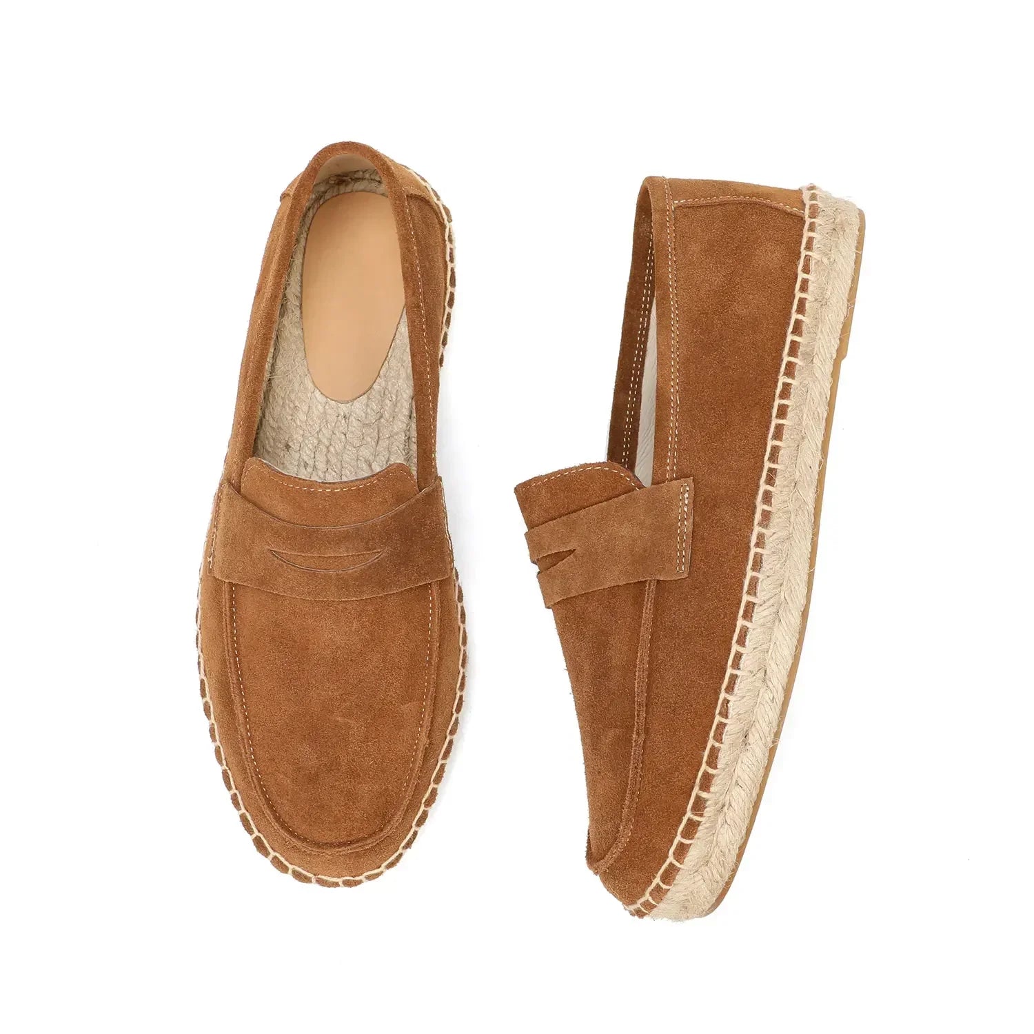 Slip-On Cow Suede Solid Loafers
