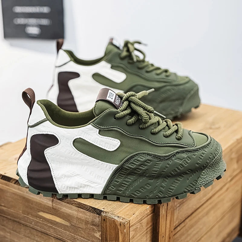 Letter Block Chunky Sole Sneakers