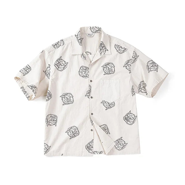 Loose Short Sleeve Printed Shirt