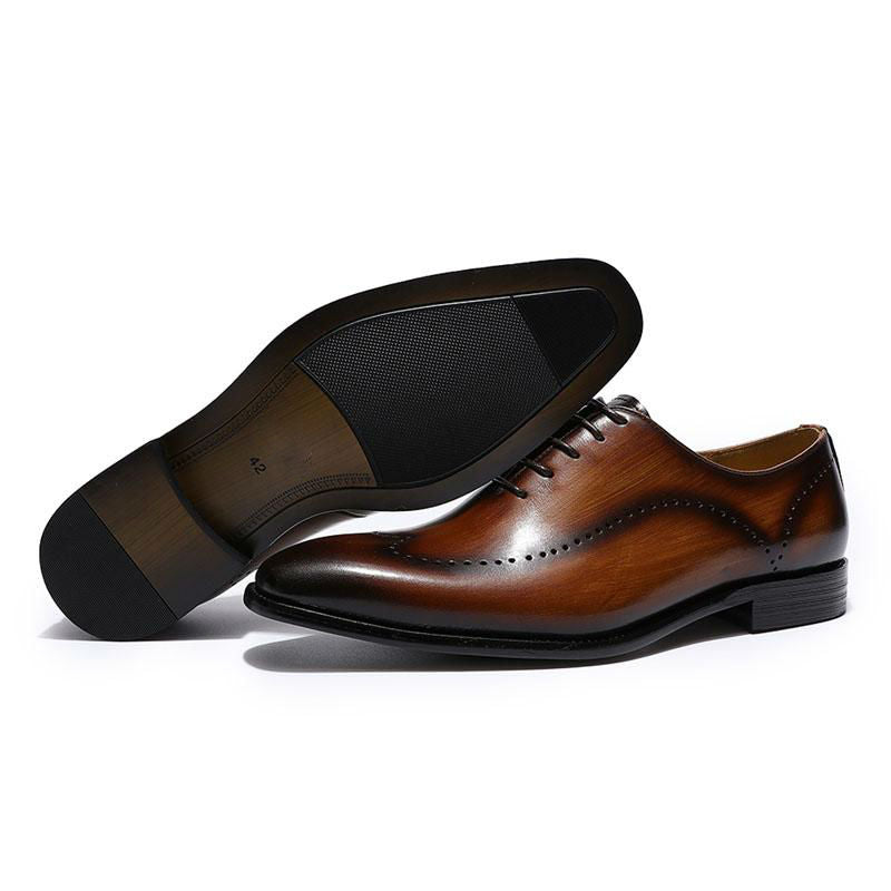 Simple Elegant Oxford Wingtip Men Formal Shoes