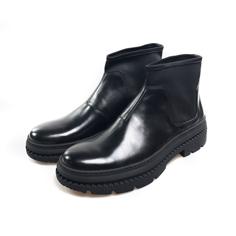 Black Slip On Men Chelsea Boots - FanFreakz