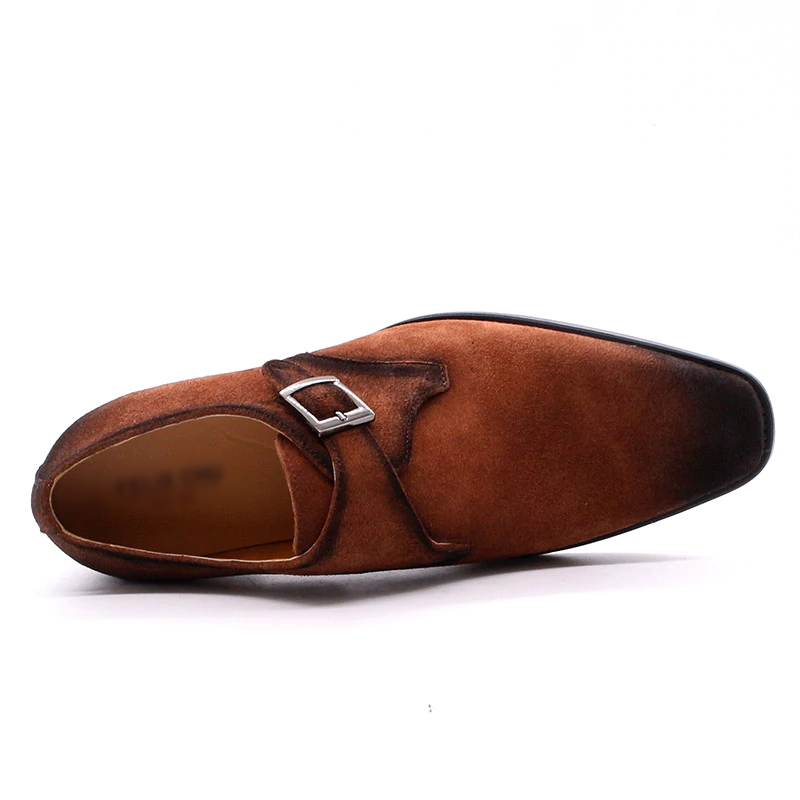 Cow Suede Classic Brown Formal Shoes