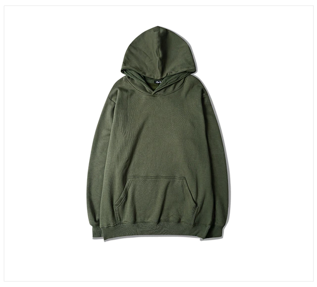 Pop-Farbe Solid Thick Hoodie