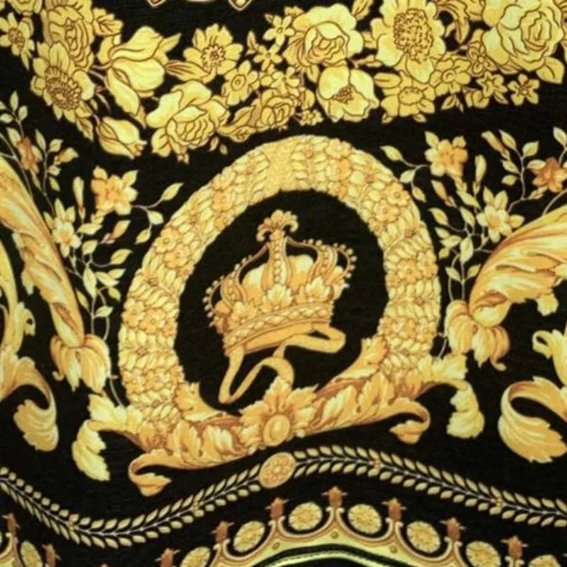 Luxury Retro Yellow Printed T-Shirt