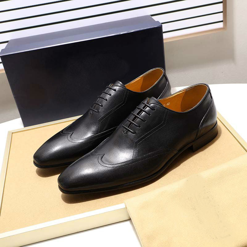 Excellent Black Green Hand Crafted Wingtip Men Oxfords Shoes