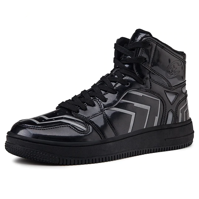 High Top Multicolor Reflective Stripes Men Sneakers