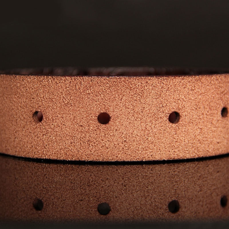 Luxury Crocodile Pattern Leather Men Belt