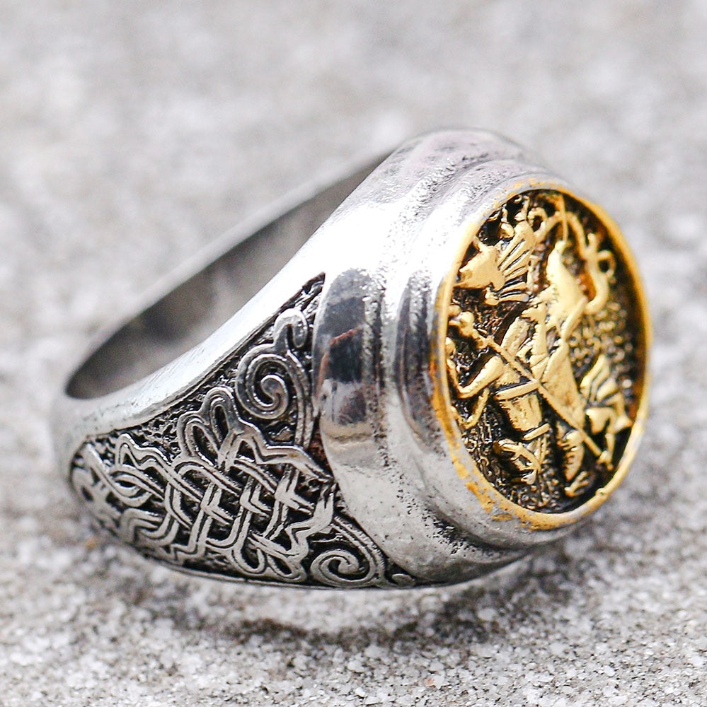 Intricate Dragon, Knight and Wolf Metal Fashion Rings