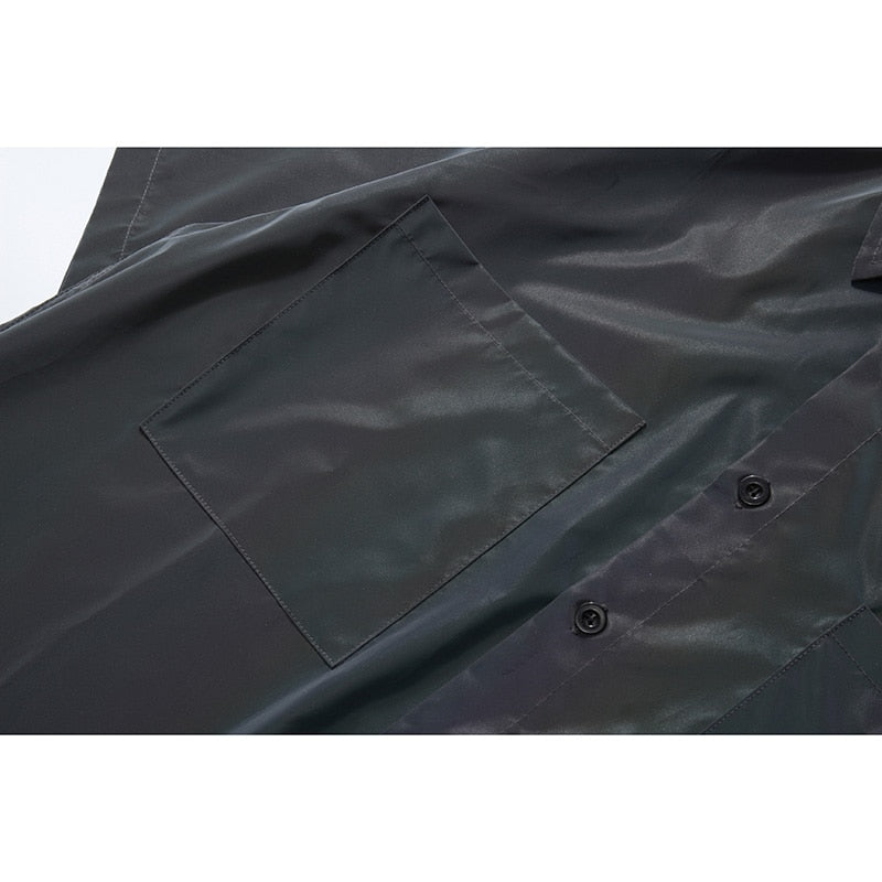 Rainbow UV Reflective Unisex Pocket Short Sleeve Shirt