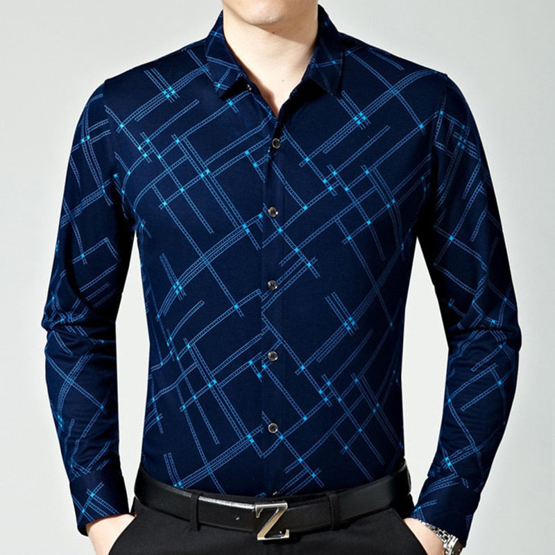 Cross Geometric Style Long-Sleeved Shirts