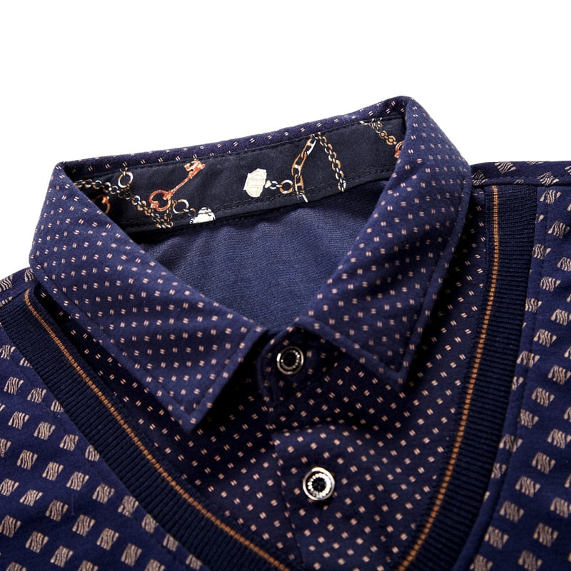 Sweater Combination Style Long-Sleeved Shirts