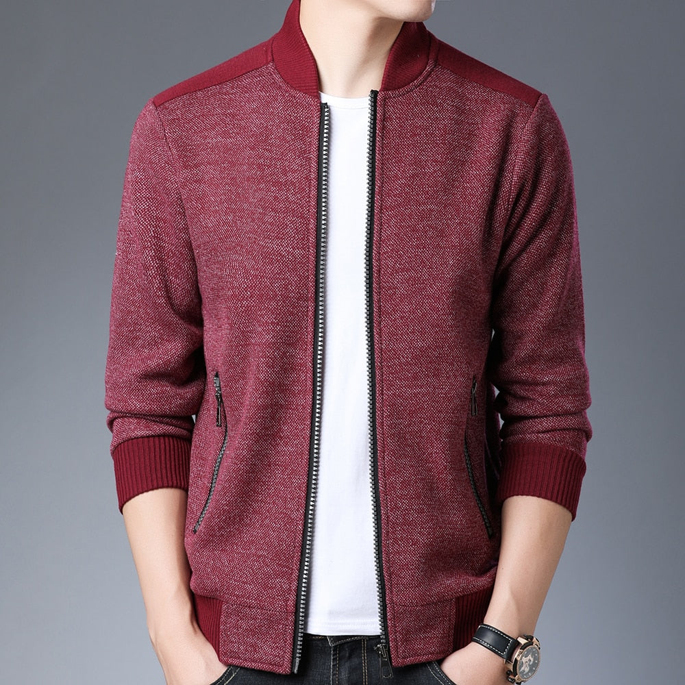 Monocolor Thick Winter Cardigan Jacket