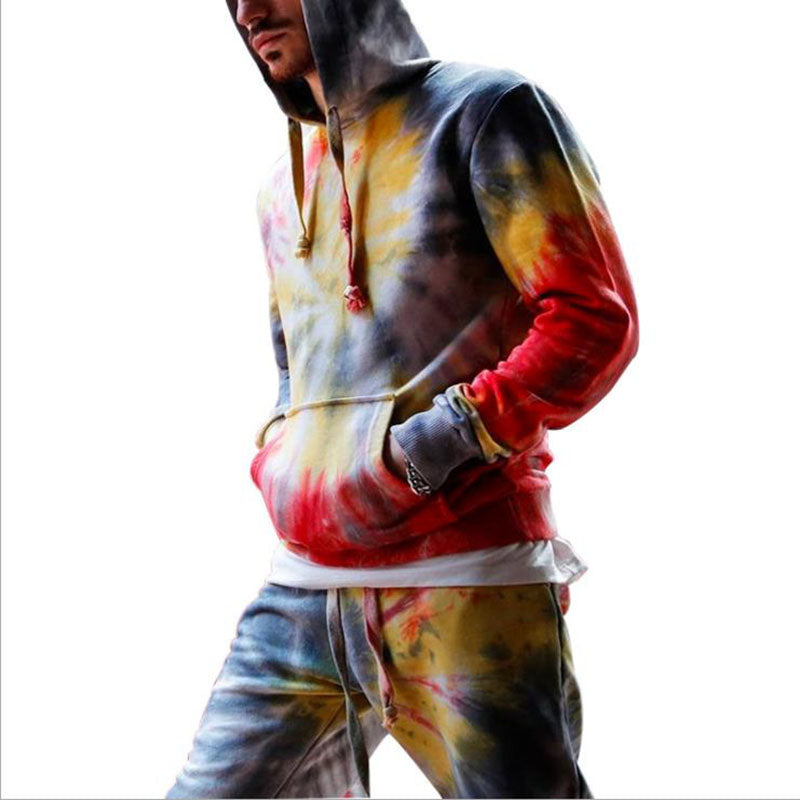 Tie Die Pullover Hoodie Sportswear Track Suit