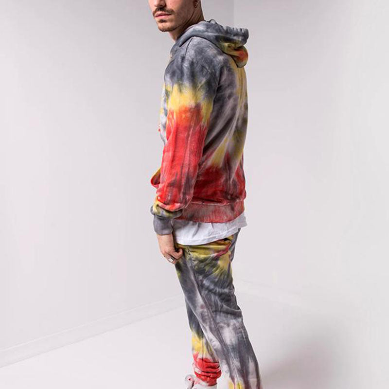 Tie Die Pullover Hoodie Sportswear Track Suit