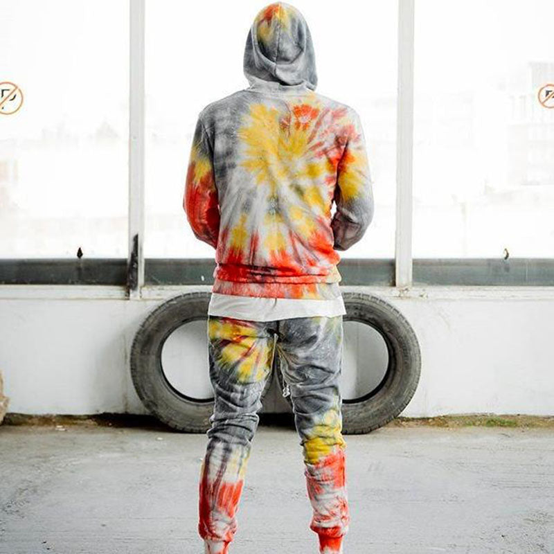 Tie Die Pullover Hoodie Sportswear Track Suit