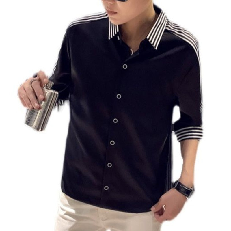 Mono Shoulder Stripe Style Shirts