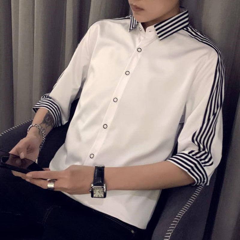 Mono Shoulder Stripe Style Shirts