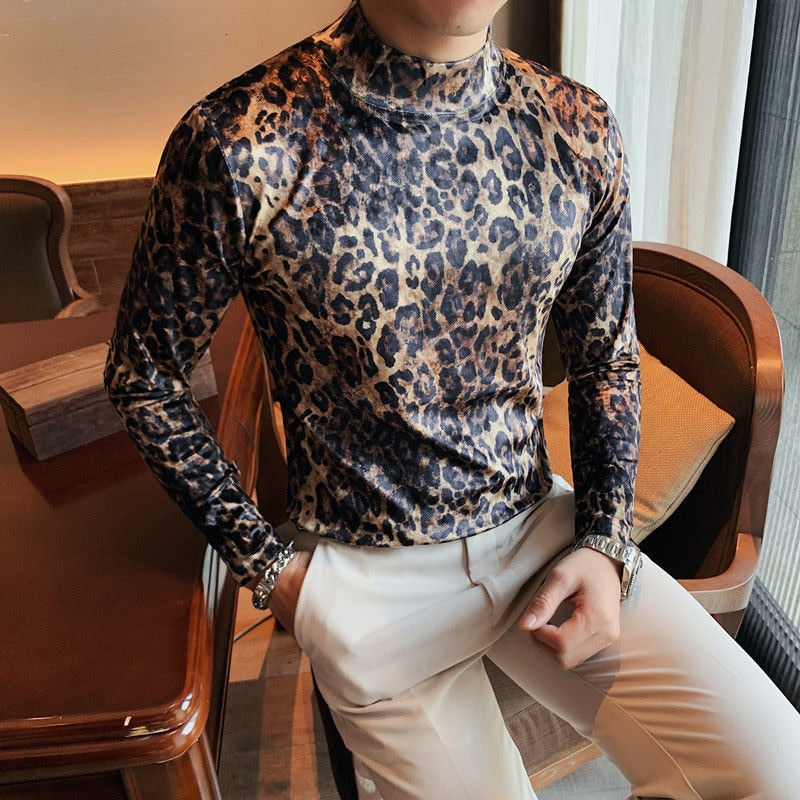 Leopard Pattern Full Sleeve T-Shirt