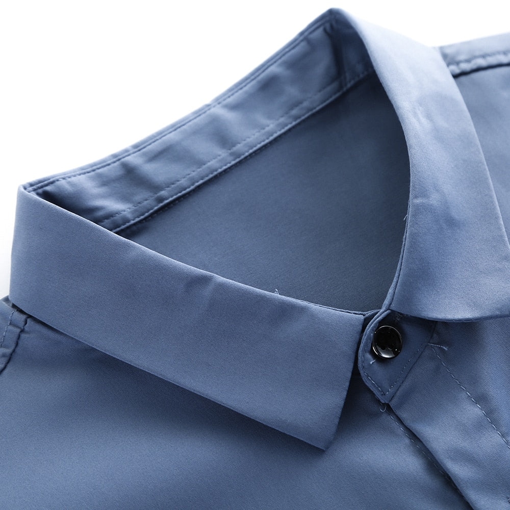 Black Buttons Solid Color Long Sleeve Shirt