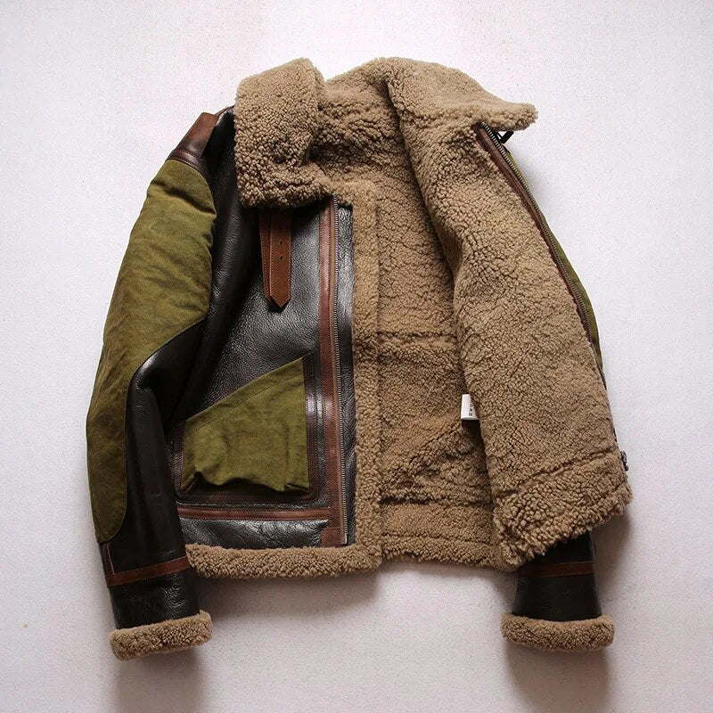 Thick Wool Inside Warm Bomber Jacket