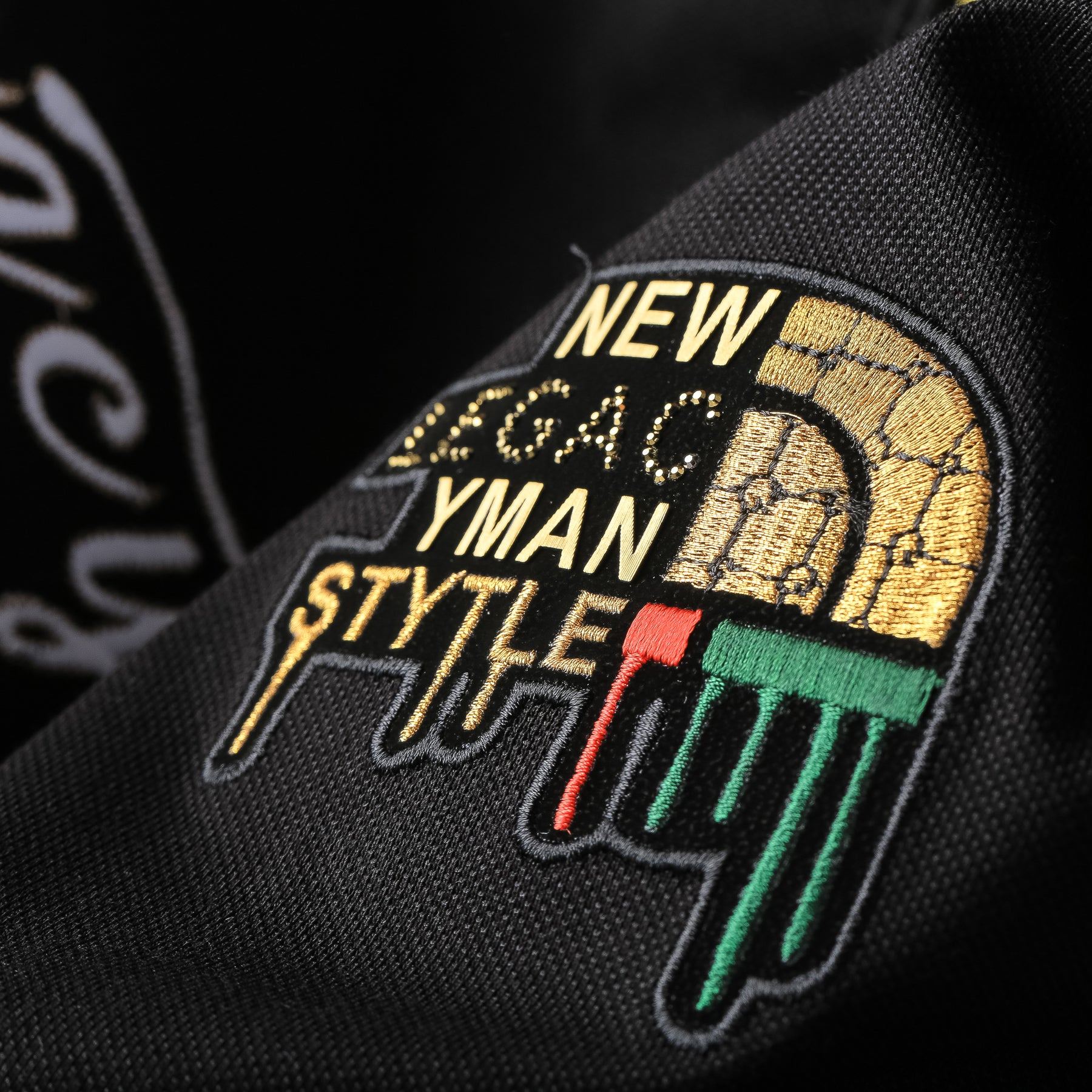 Embroidered Rhinestones Design Polyester Polo Shirt