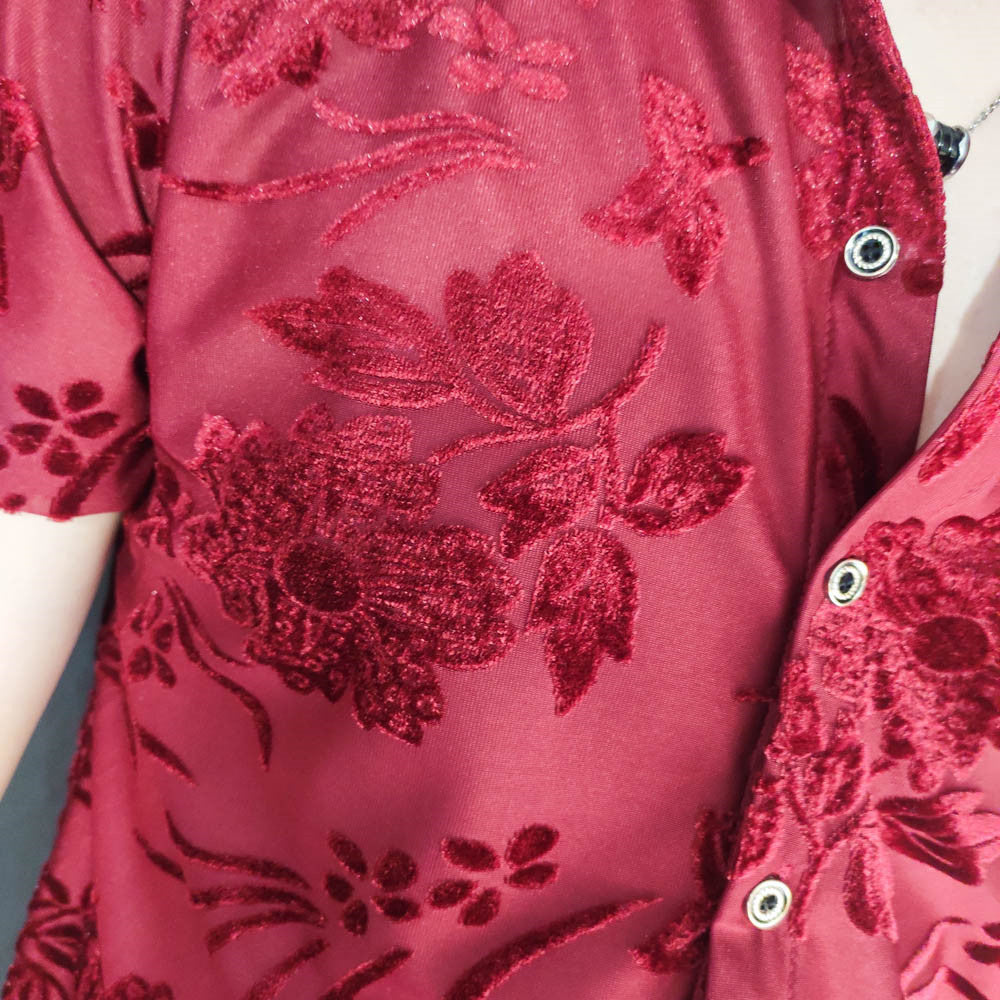 Floral Velvet Men's Shirt