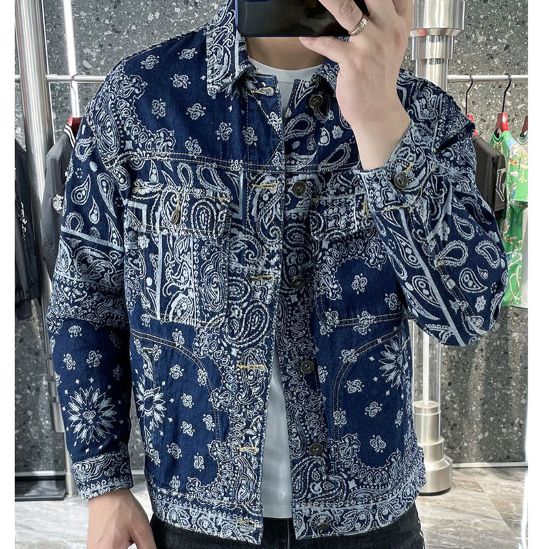 Cashew Flower Denim Jacket