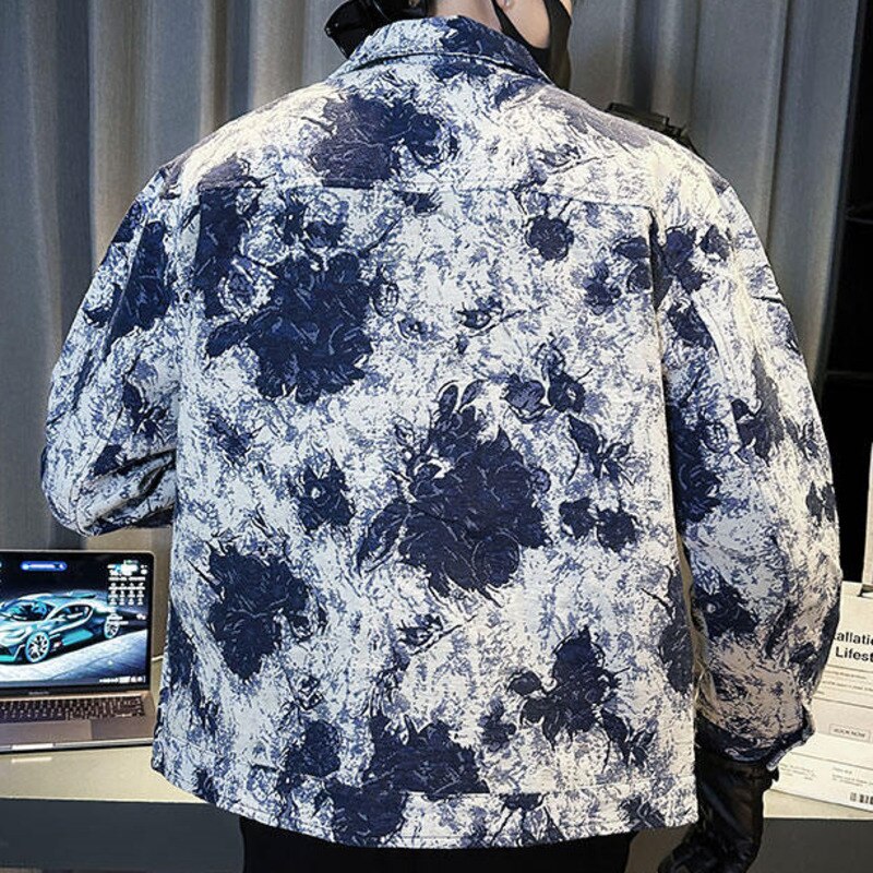 Floral Print Polyester Jacket