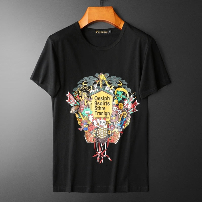 Zoo Cartoon Adore Printed T-Shirt