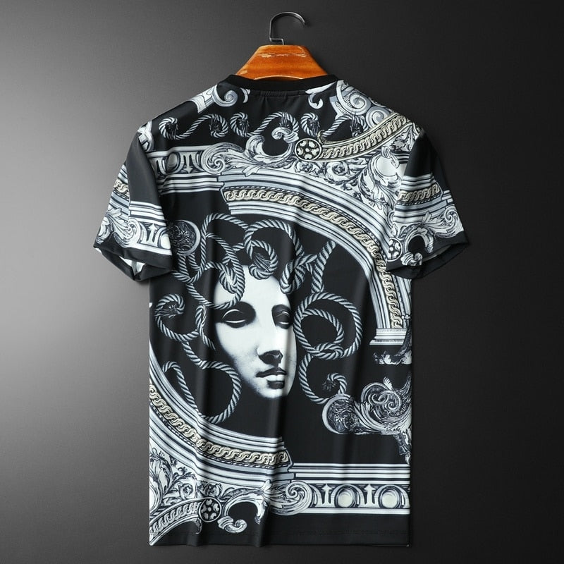 Midnight Artistic Face Printed T-Shirt
